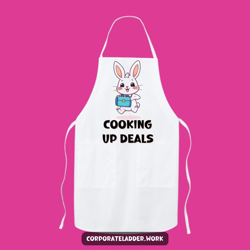 Funny Bunny Briefcase Apron - Cook with Confidence, Hilarious Gift for Chefs