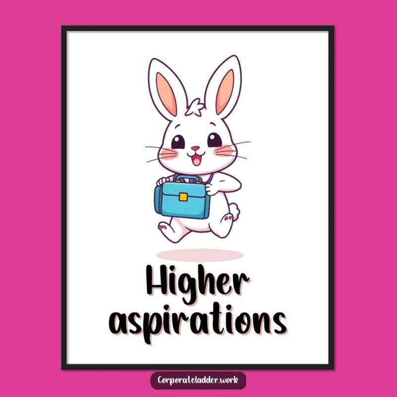 Funny Bunny Briefcase Digital Art - Instant Joy, Downloadable Funny Gift