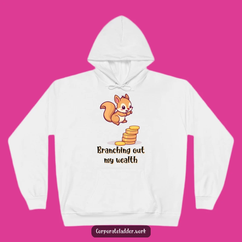 Funny Squirrel Success Hoodie: Determined Climber, Perfect Funny Gift Ambitious Minds