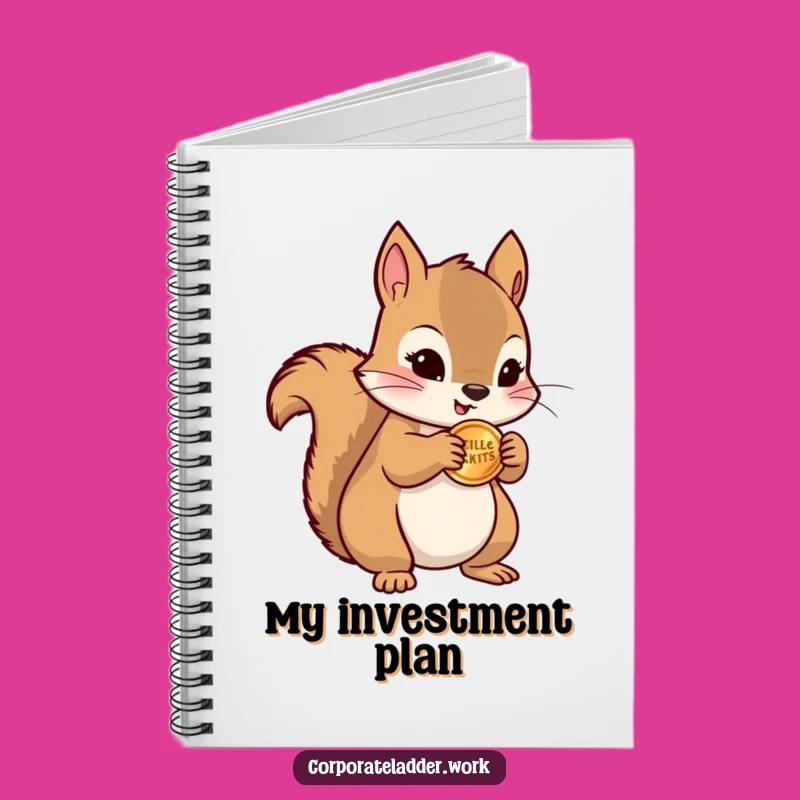 Funny Squirrel Coin Notebook - Record Your Wins, Perfect Funny Gift
