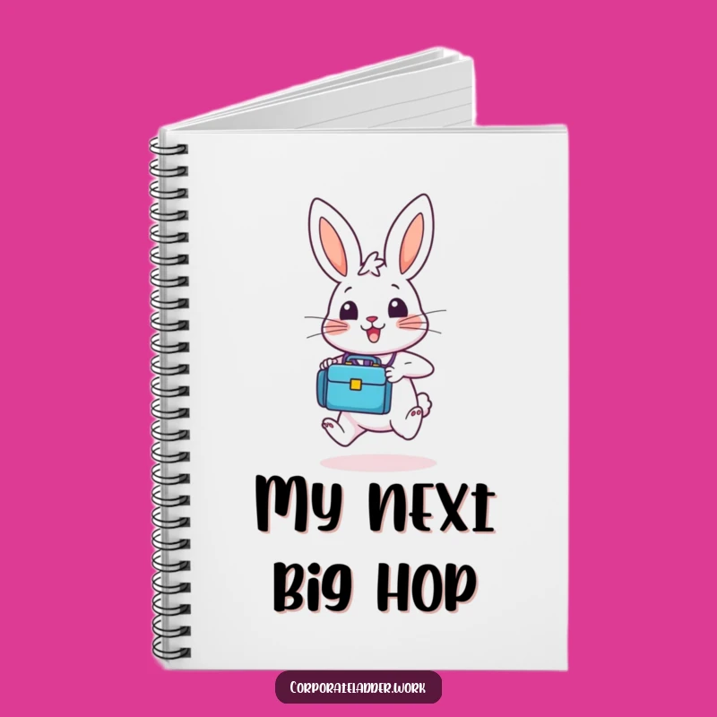 Funny Bunny Briefcase Notebook - Jot Down Dreams, Perfect Funny Gift