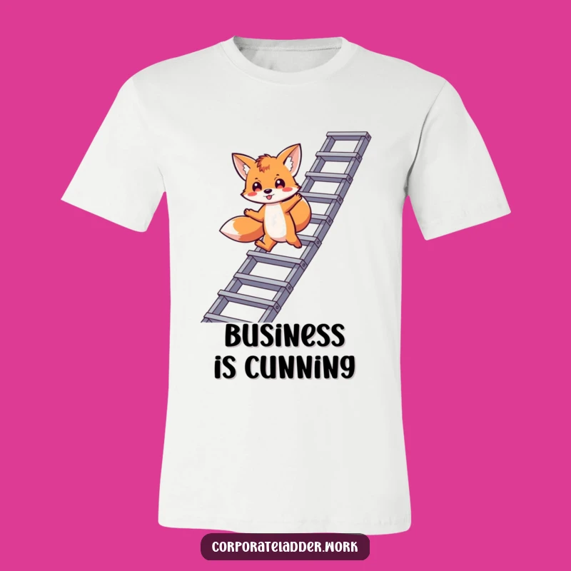 Funny Fox Hustle T-Shirt: Playful Climber, Perfect Funny Gift for Go-Getters