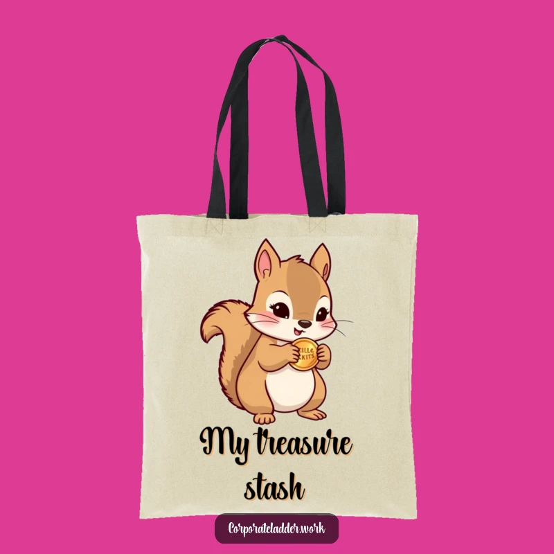 Funny Squirrel Coin Tote Bag - Carry Your Treasures, Hilarious Gift!